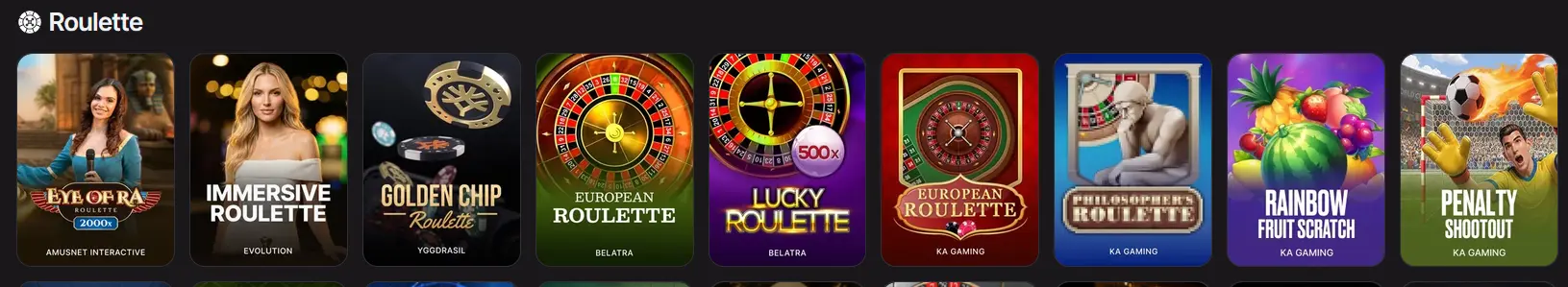 Roulette bei Here2Win: Immersive Roulette, Lucky Roulette und European Roulette
