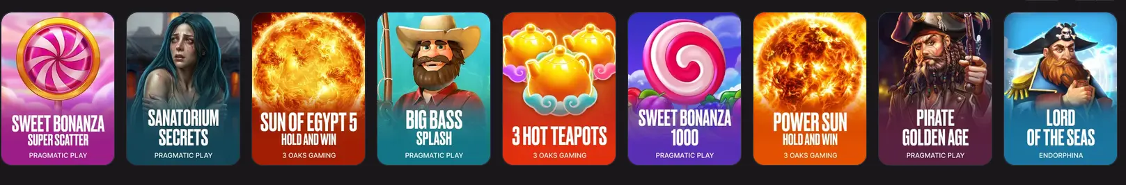 Here2Win Slots und Spielautomaten von Pragmatic Play, 3 Oaks Gaming und Endorphina